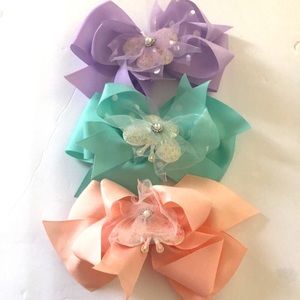 🦋🦋🎀Butterfly Hair Bow Set 🦋🦋🎀👧🏾👧🏿👧👧🏽.                ❤️Clearance❤️